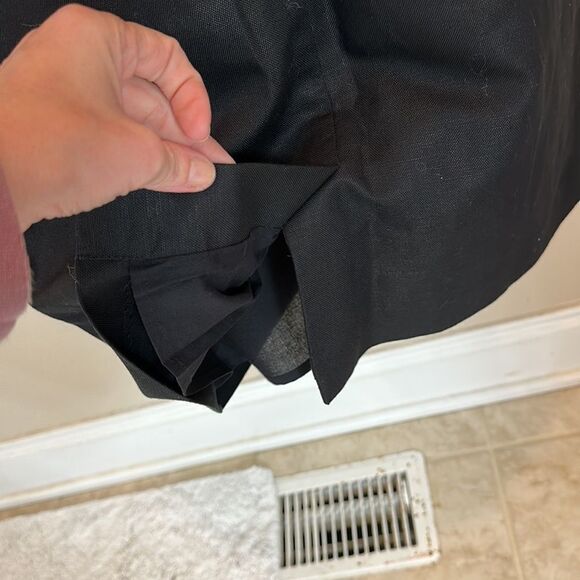 NWT Ann Taylor Loft Black Cut Out Style Linen Dress - Picture 8 of 10